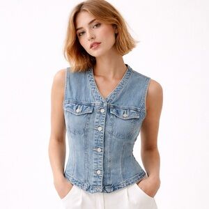 Vintage Gap Y2K Denim Vest